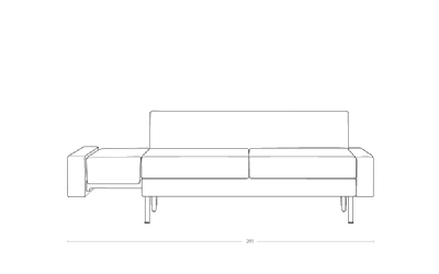 Dimensoes do produto sofa cama b2